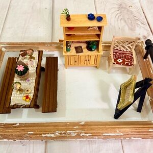 Miniature Dining Scene | Handcrafted Dollhouse Interior